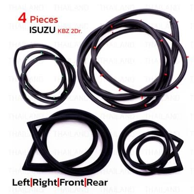 Fits Isuzu KBZ KB 2DR 80 - 1983 88 Set Door Rubber Seal Weatherstrip Windshield Foto 1 de 4