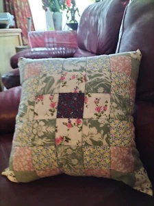 Handsewn Patchwork Cushion - Picture 1 of 2