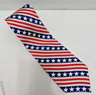 Stars And Stripes Flag Patriotic Silk Neck Tie American Legion 4" Wide USA