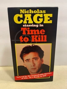 Nicholas Cage Time to Kill VHS with Case 1990 Quality Video - Picture 1 of 9