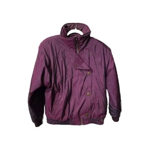 Vintage Obermeyer Purple Ski Jacket Iridescent Puffy Snow Coat Women’s Size 8  - Picture 1 of 15