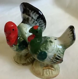 Salero y pimentero de cerámica vintage para pollo y pavo - Hecho en Japón - Imagen 1 de 8
