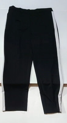 Pantalones elásticos blancos y negros talla grande Valerie Stevens Foto 1 de 4