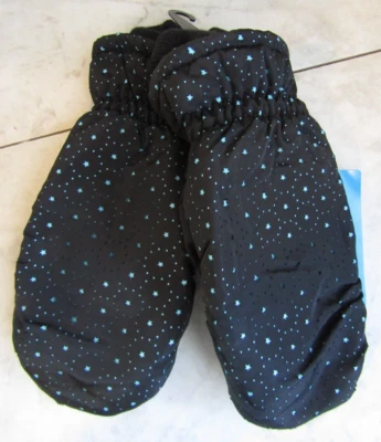 NUEVO CON ETIQUETAS Coldfront Techwear Impermeable Negro/Azul Estrellas Jóvenes Mitones Niños 7-16 Foto 1 de 4