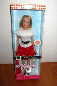 Barbie Holiday Wishes Mattel 2007 con adorno de copo de nieve nueva en caja - Imagen 1 de 2