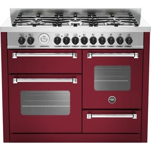 Dual Fuel Range Cooker 110cm Bertazzoni MAS1106MFETVIE Master Series - Burgundy - Picture 1 of 3