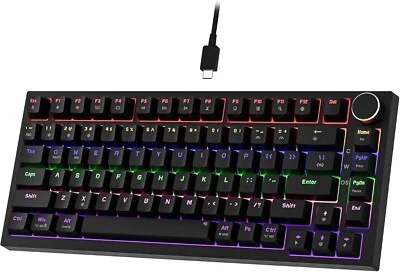 Newmen GM326 Mechanical Gaming Keyboard with Knob ,75% Percent TKL Hot Swap - Image 1 of 4
