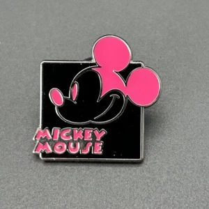 Disney Pin Mickey Mouse Expressions schwarz rosa Emaille Trading 2012 Profil Smile - Bild 1 von 3