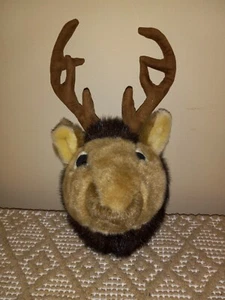 CARSTENS, INC. Woodland Décor Plush Trophy Wall Mount Head, Elk Deer Plush 12" - Picture 1 of 5