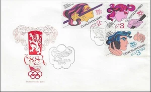 Olympic XXI Summer Games Athletics Montreal Canada Czech FDC Cover 1976 - Picture 1 of 1