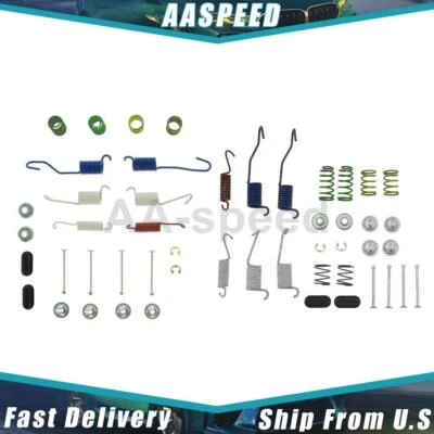 Kit de herrajes de freno de tambor delantero trasero centrado para Oldsmobile Omega 1973 1974 Foto 1 de 4