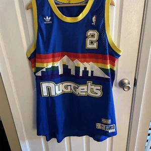 Adidas Denver Nuggets Alex English #2 Mens NBA Hardwood Classics Jersey XXL +2 - Picture 1 of 5