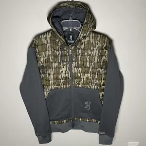 Browning Jacket Mens Small S Zip Camo Realtree Hells Canyon Hunting Hood Puffer - Picture 1 of 15