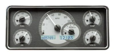 Dakota Digital 1963-72 Jeep Wagoneer J-Truck sistema de calibre analógico VHX-63J-WAG-S-W Foto 1 de 4