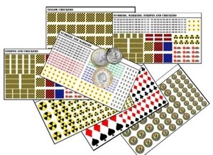 Battletech Std Waterslide Decals - Generic Markers - Picture 1 of 9