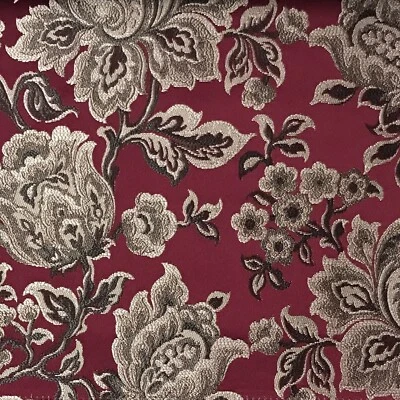 Vintage Floral Jacquard, 54" Wide, for Curtains, Upholstery, Craft, by the Yard - Image 1 of 4