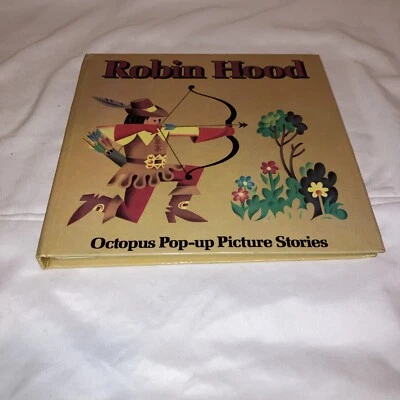 ROBIN HOOD Children's Pop Up Book Octopus Picture Story Vintage 1980 Foto 1 de 4