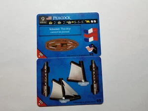 Wizkids Pirates CSG Peacock #085 COMMON Unpunched ship  - Picture 1 of 2