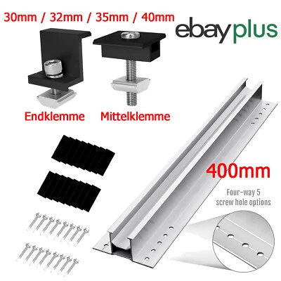 TEOV Solarmodul Solarpanel Alu Halterung Befestigungsschiene Montage Trapezblech dach