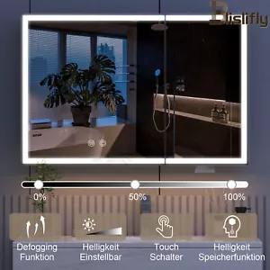 Dimmable LED Lighted Medicine Cabinet with Mirror Wall-mounted Bathroom Cabinet - Picture 1 of 13