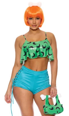 Sexy Disfraz Forplay Guijarro Pin Up Personaje de Dibujos Animados Picapiedra 4 piezas 554855 Foto 1 de 4