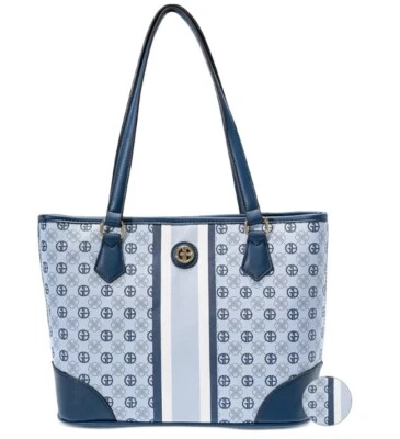 Bolsa tote feminina GIANI BERNINI listra central tonal, cor Chambray (orig. US$ 99,50) - Imagem 1 de 4