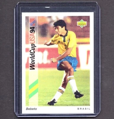 Tarjeta de fútbol BEBETO 1994 Upper Deck Copa Mundial Brasil #66 PSA Foto 1 de 2