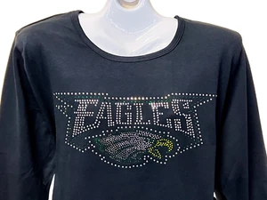 Philadelphia Eagles CRYSTAL Strass Damen Shirt, Eagles Bling Shirt - Bild 1 von 1