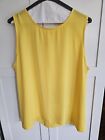 Violet + Claire Yellow Tank Top Button Back X Large