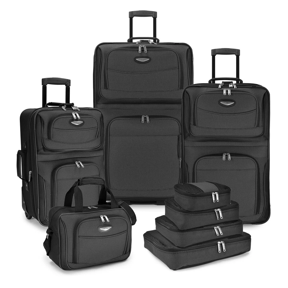 Travel Select Amsterdam 8PC Expandable Upright Rolling Luggage Set - Gray - Image 1 of 1