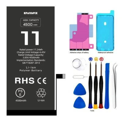 Batería de repuesto interna de 4500 mAh de alta capacidad 0 ciclos OEM para iPhone 11 Foto 1 de 4