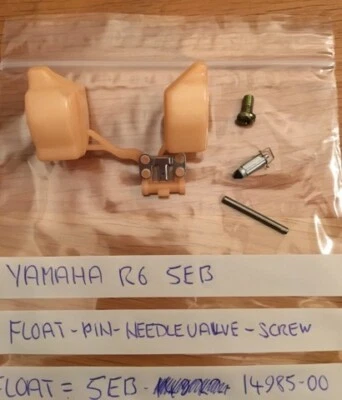 Yamaha Carburettor float R6 5EB 1998-2002 with pin and fuel needle valve  - Изображение 1 из 2