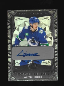 AKITO HIROSE 2023-24 BLACK DIAMOND ROOKIE GEMS AUTOGRAPH /99 RC AUTO CANUCKS - Picture 1 of 2