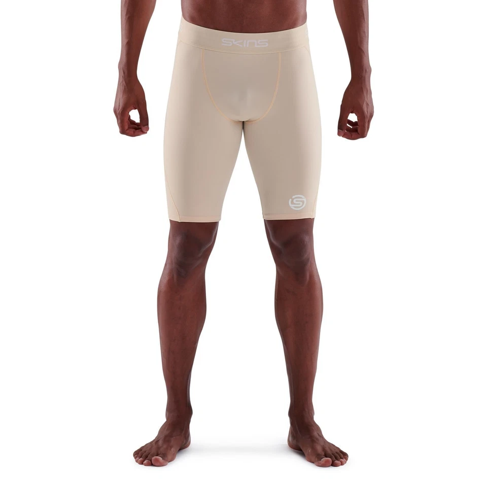 Skins Series-1 Mens Compression Half Tights (Neutral) SAVE $$$ - Image 1 of 1
