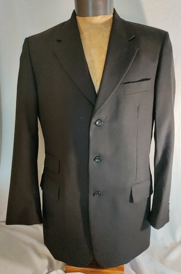 Men Alexandre London Seville Road wool three button suit jacket coat 40R MINT - Image 1 of 4