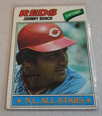 Johnny Bench Topps #70 1977 Foto 1 de 2