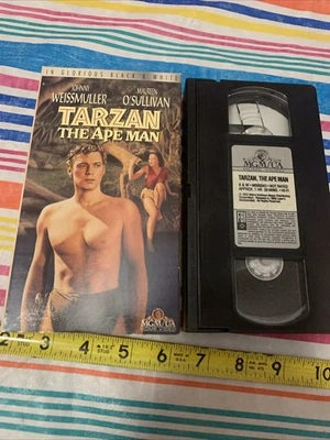 Tarzan The Ape Man VHS Video Johnny Weissmuller Maureen O'Sullivan - Image 1 of 2