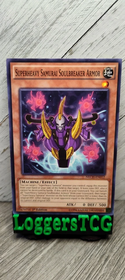 Yu-Gi-Oh! Superheavy Samurai Soulbreaker Armor / NECH-EN012 1st Edition LP - Image 1 of 1