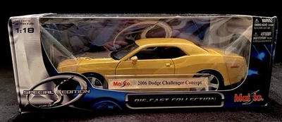 Coche fundido a presión Dodge Challenger Concept 2006 amarillo - 1:18 - edición especial Foto 1 de 4