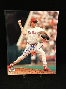 Curt Schilling Phillies 8x10 Autographed Photo PSA COA - Picture 1 of 4