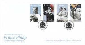 2021 Alderney Celebrating the Life of Prince Philip First Day Cover - Picture 1 of 1