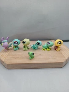 Littlest Pet Shop LPS Set of 7 Frog & Turtle Dragon Fly Butterfly Inch Worm - Picture 1 of 10