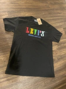Levi’s Small Short Sleeve black spell out T-shirt Logo Original Since 1873 NWT - Picture 1 of 3