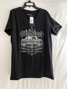 T-Shirt Nascsr Chicago Street Race Weekend Youth schwarz Größe M - Bild 1 von 15