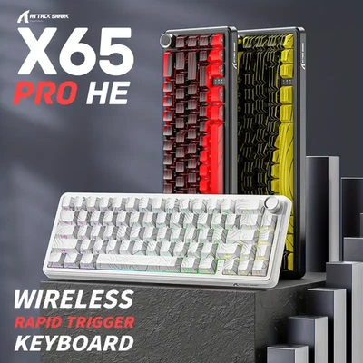 ATTACK SHARK X65PRO HE Wireless Gaming Keyboard Magnetic Switch Tri-Mode RGB - image 1 of 4