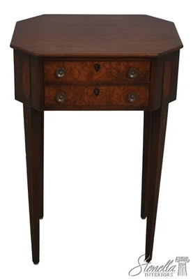 LF70367: Vintage Federal Style Mahogany Inlaid Side Table - Image 1 of 4