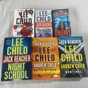 Lee Child Jack Reacher 6 Bücher Lot 3HC 3pb Action Thriller Romane - Bild 1 von 13