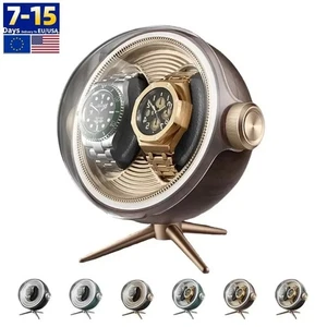 Luxury Watch Winder Automatic Mechanical Organizer Rotating Silent Display Case - Picture 1 of 20