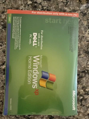 SEALED Dell Microsoft Windows XP Home Edition O/S 2002 Reinstallation CD  - Image 1 of 3
