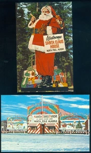 2 POSTCARDS - NORTH POLE, ALASKA - Picture 1 of 2